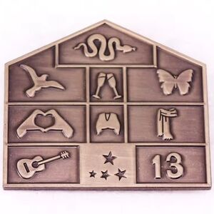 Taylor Swift Inspired Pin Brooch Lover House Reputation Midnights TTPD Red